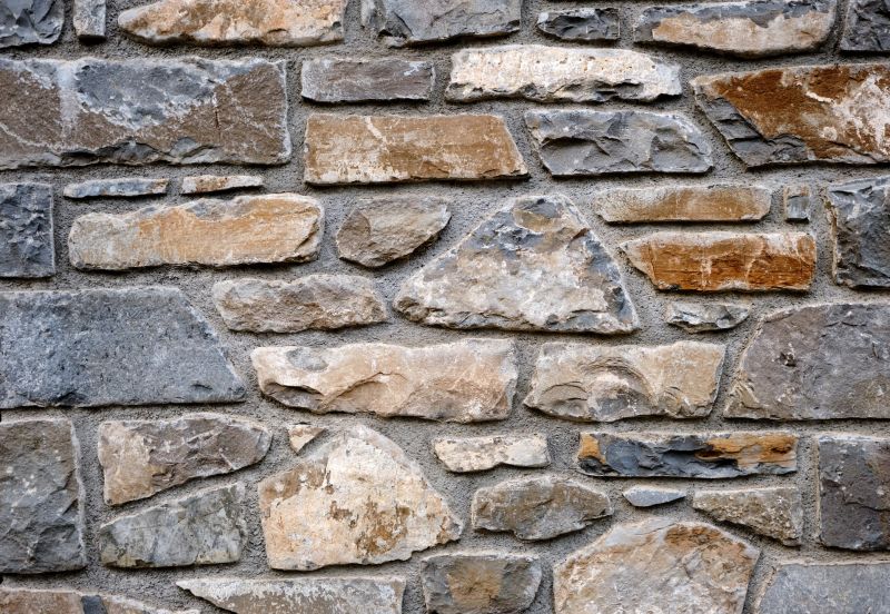 Stone Wall with Weathered Pointing
